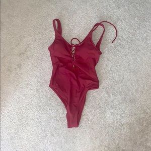 NWT PINKISH/red/purple one piece